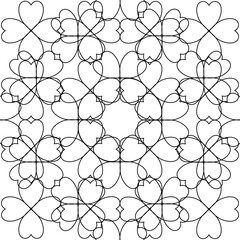 Naklejka premium Vector line flowers square for footage background wallpaper and seamless artwork illustration texture of art graphic design isolated flat trendy design for fabric cotton beautiful pattern colorful