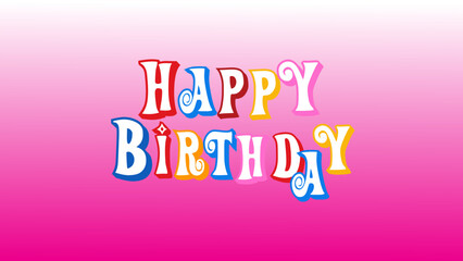 Happy birthday - cute hand drawn doodle lettering postcard. Time to celebrate. Make a wish. Birthday Party time - label for banner, t-shirt design.