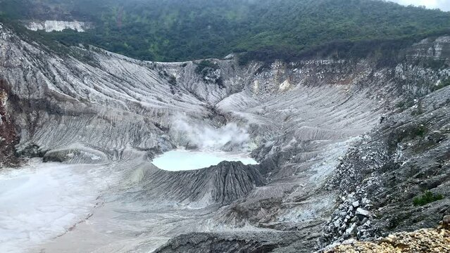 Mount Tangkuban Perahu crater, West Java, Indonnesia