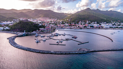 Aerial Photos of St Martin / Sint Maarten / SXM - obrazy, fototapety, plakaty