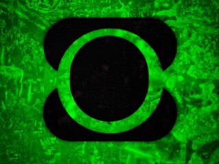 photo or background image illustration abstract green lantern character emblem
