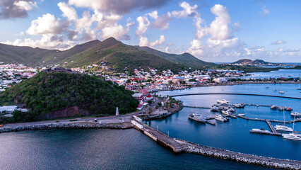 Aerial Photos of St Martin / Sint Maarten / SXM - obrazy, fototapety, plakaty