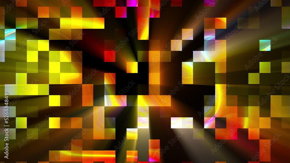 Poster blocks with shine. computer generated 3d render