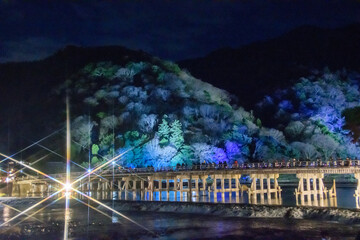 京都の初冬のイルミネーション