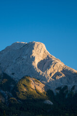 mountain peak in the morning