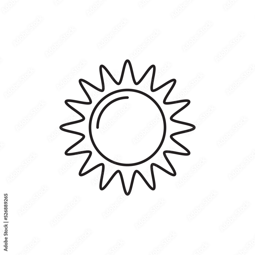 Canvas Prints sun icon