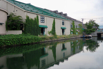 Fototapeta na wymiar 北海道小樽市の古いレンガ倉庫