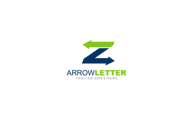 Z logo business for branding company. arrow template vector illustration for your brand.
