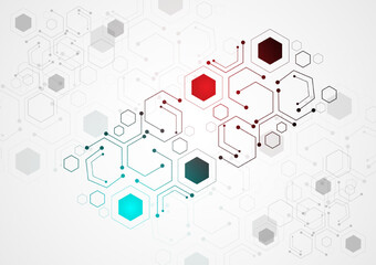 Abstract geometric technology background image