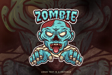 Zombie Mascot Logo