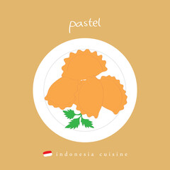 Pastel indonesia asia food cuisine