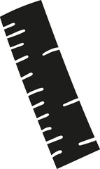 Ruler hand drawn solid style