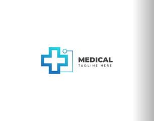 Health or medical logo for clinic hospital or pharmaceutical business