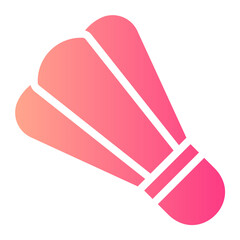 shuttlecock gradient icon