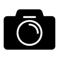 photo camera glyph icon