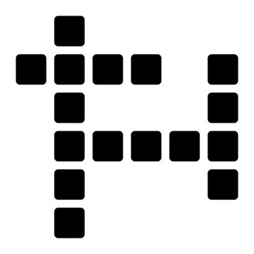 Crossword Glyph Icon