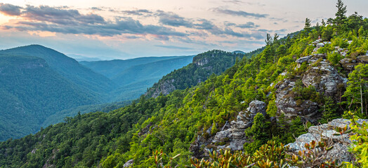 Scenic views of the Linville Gorge