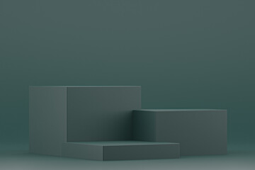 Podium minimal or product stand for cosmetic product presentation