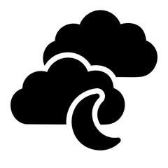 cloudy night icon