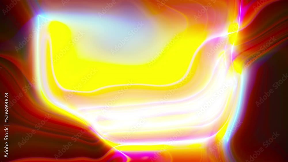 Poster neon wave. computer generated 3d render