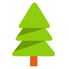 Christmas tree icon sign symbol design