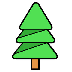 Christmas tree icon sign symbol design
