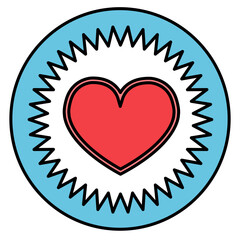 Heart icon sign symbol deign