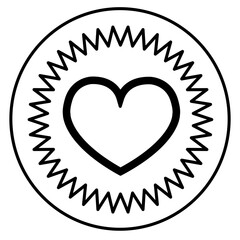 Heart icon sign symbol deign