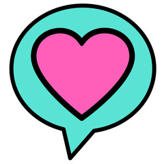 Heart icon sign symbol deign