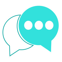 Speech bubble icon sign symbol design