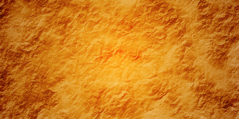 Old paper texture and golden stone wall and red or brown stone concrete grunge texture background anthracite backdrop panorama. Panorama dark grey black and red slate background.