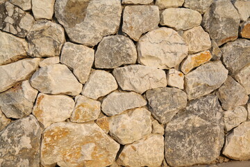 Stone Brick Wall made of fragment stones
