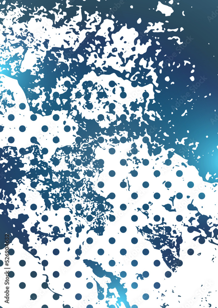 Poster random spotted abstract background effect, many dots. simple design. vector