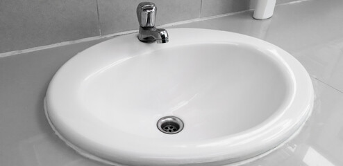 Sinks are found in most public restrooms.