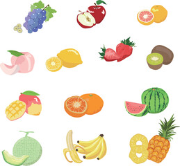 果物イラストアイコン　その1