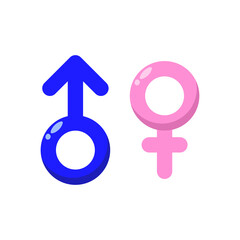 Men and women, boy and girl gender icon