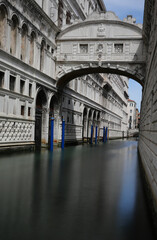 PONTE DEI SOSPIRI which means Bridge of sighs in Venice with no people during the lockdown