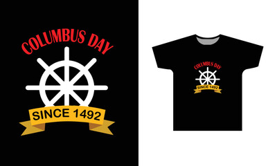 Columbus Day Since 4192 T-Shirt Design graphic,