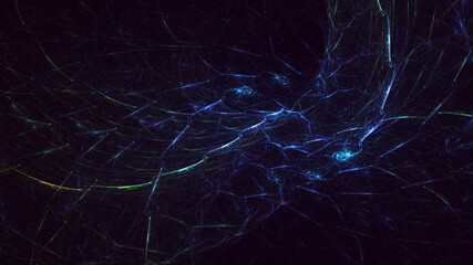 3D rendering abstract colorful fractal light background