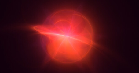 3D rendering abstract colorful fractal light background