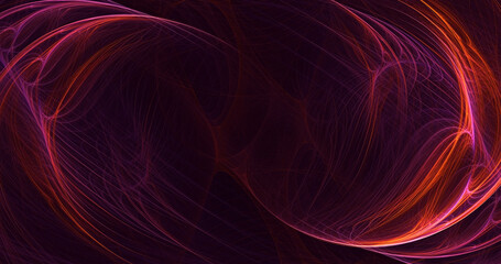 Fototapeta premium 3D rendering abstract round light background