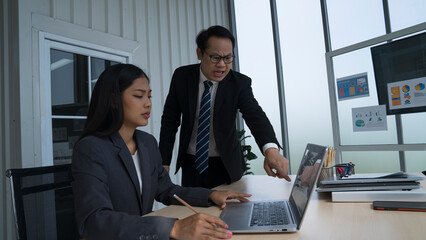 asian business people at office