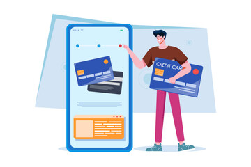 Loan Operations Illustration concept on white background