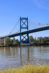 Fototapeta na wymiar Anthony Wayne bridge in Toledo, Ohio, USA