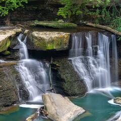 Fototapeta na wymiar Great Falls of Tinkers Creek near Cleveland, Ohio