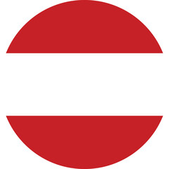 Circle flag vector of Austria