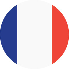 Circle flag vector of France