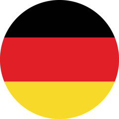 Circle flag vector of Germany