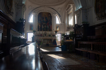 Obraz premium interior of a church in Forio Ischia