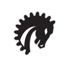 War Horse Spiked Mane Side Retro